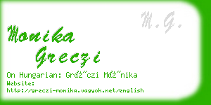 monika greczi business card